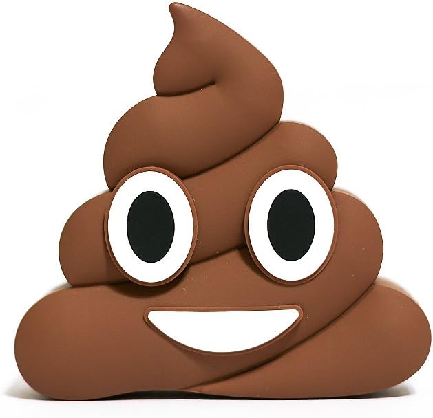WATTZUP - Poop 2600mAh 5V/1.5A Portable Charger (Poop Face Inspired Shaped Power Bank)