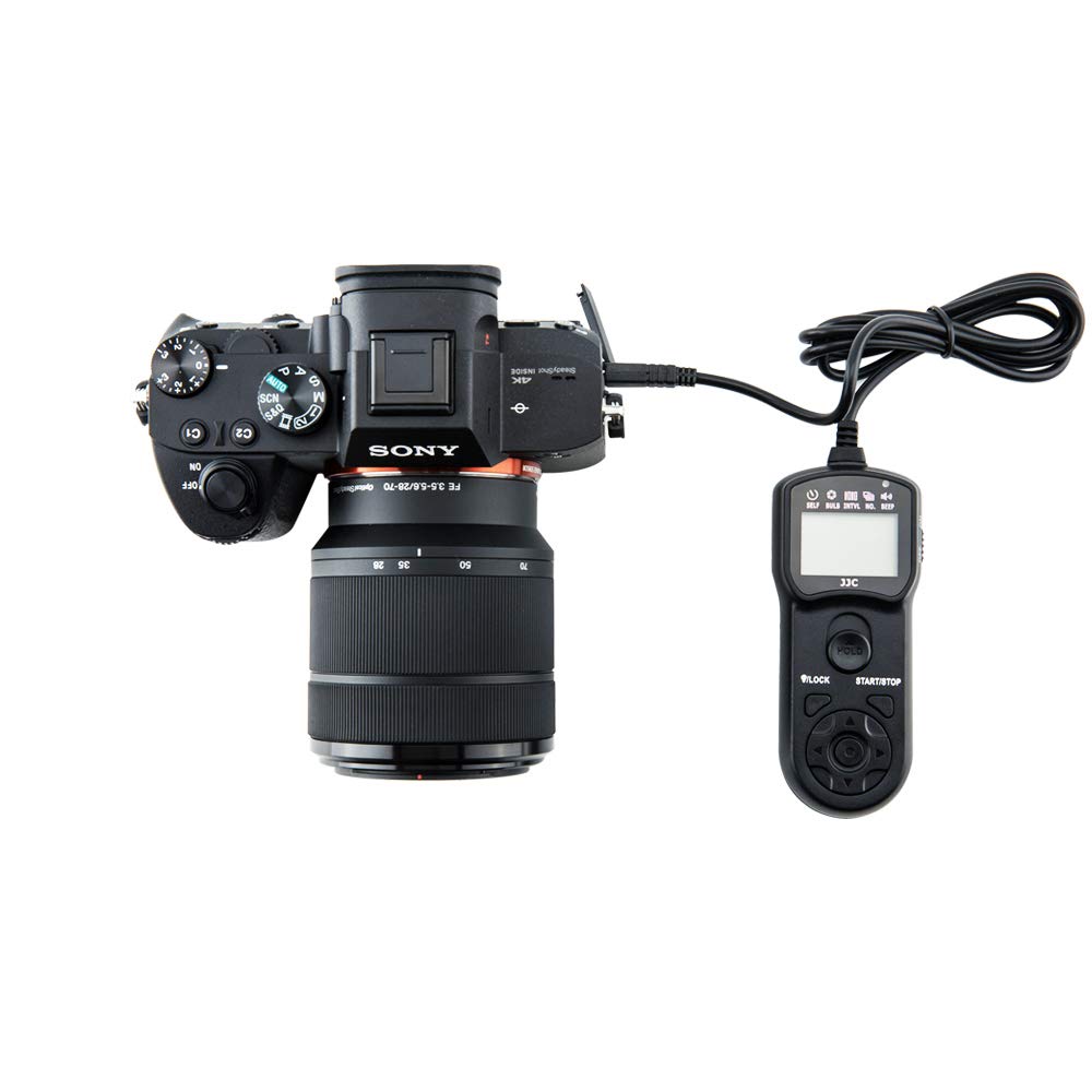 JJC Intervalometer Timer Remote Control Shutter Release for Sony A6000