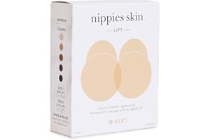Nippies Nipple Cover - Sticky Adhesive Silicone Nipple Pasties - Reusable Pasty Nipple Covers for Women with Travel Box