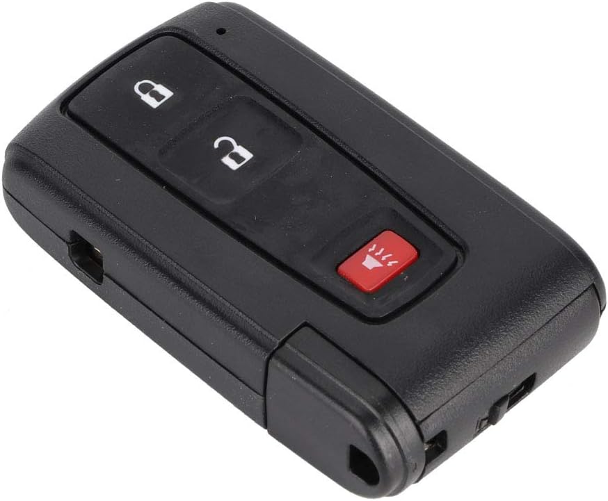 Car Remote Flip Key Fob Shell Case Keyless Entry Remote Fit for Prius 2004-2009 MOZB21TG, Black, normal - Image 5