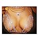 MineSign Diamond Sexy Chain Necklace Summer Bikini Bra Accessories Beach Party Body Jewelry