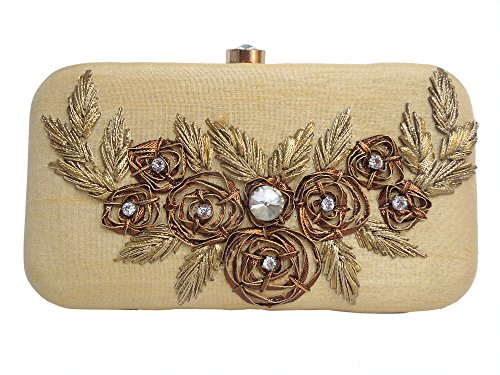 Spice art golden gota patti zardozi embroidered designe…