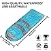 Sleeping Bag - Sleeping Bag for Indoor & Outdoor Use - Great for Kids, Boys, Girls, Teens & Adults. Ultralight and Compact Bags are Perfect for Hiking, Backpacking & Camping (Sky Blue / Gray)
