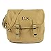 Oleader WW2 M1936 Musette Bag，Canvas Messenger Bag Vintage Cross Body Shoulder Satchel，US Military Style Haversack with Shoulder Strap (Khaki)