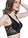 Intimate Portal Women All Over Lace Full Coverage Wire Free Leisure Bra Black Band 40