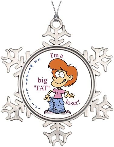 Personalized Family Christmas Snowflake Ornaments Weight Loss Xmas Tree Decorations Achievement
