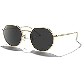 MERRY'S Round Polygon Metal Polarized Sunglasses for Women Men Retro Classic Vintage Shades S6565