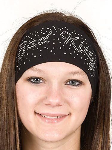 Clear Bad Kitty Open Road Girl Hair Bandana: Biker Headband for Women Tie Back for Custom Fit