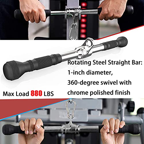Triceps Pull Down Attachment, Cable Machine Accessories for Home Gym