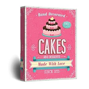 Canvas Wall Art - Cake Concept Hand Drawn Art - Giclee Print Gallery Wrap Modern Home Art Ready to Hang - 12x18 inches