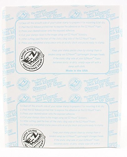 Coingallery EZ Mount Double Sided Self Adhesive Static Cling Rubber Stamp Mount