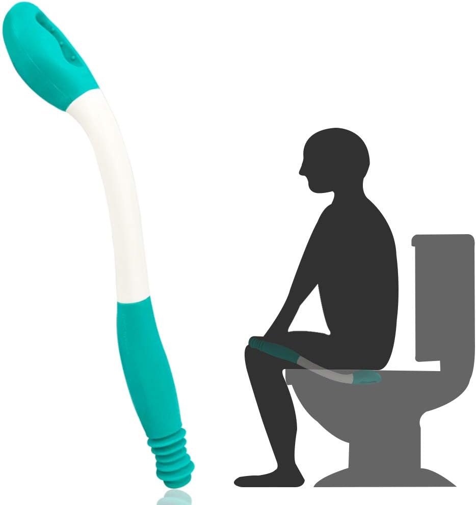 Kirimon Long Reach Comfort Toilet Wiping Aids Tools - Self Assist Bathroom Bottom Buddy Wiping Toilet Aid for Limited Mobility,Elderly, Pregnancy,Disabled, Arthritis,Shoulder or Back Pain,Surgery: Health & Personal Care