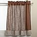 Lorraine Home Fashions Salem 60-inch x 24-inch Tier Curtain Pair, Chocolate