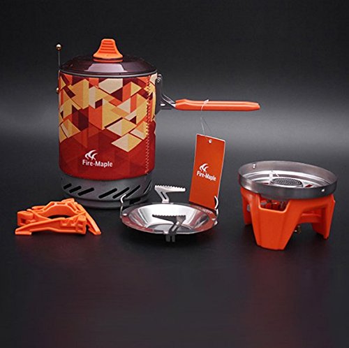 Fire Maple Camping Stove FMS-X2 Compact One Piece Heat Exchanger Pot Exchanger Pot Camping Equipment Cooking System