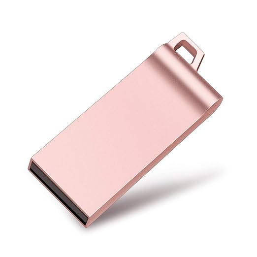 USB Stick, USB 2.0 Stick, Speicherstick USB-Flash-Laufwerk USB Capless Stick (128GB, Rose Gold)