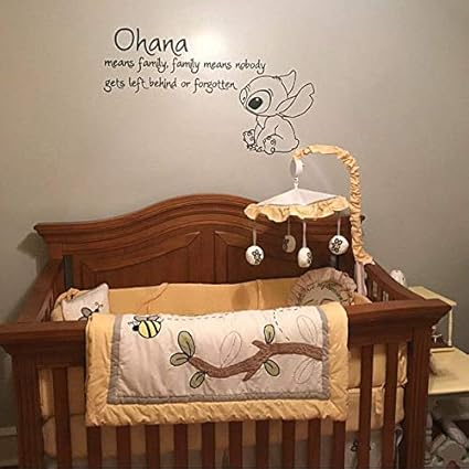 Amazon Com Ohana Means Family Vinyl Wall Decal Decor Quote