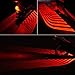 CLighting LED Motorcycle Lights Kit Angel Wings Lamp for Car Motorcycles Jeep Trucks Off Road Bicycle Kawasaki Harley ATV SUV Vehicle Boat (Red)thumb 2