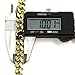 Mens Gold Tone Thick Cut 30