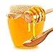 Artcome 24 Pack 4 Inch Wood Honey Dipper Sticks, with Spoon, Ribbon and Storage Bag for Honey Jam Jar Dispense, Mini Individually Wrapped, Wedding Party Favors
