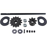 FUWTLP Jackshaft Go Kart Minibike Complete Jackshaft Kit 5/8" X 16" 40/41/420 Chain