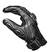 Jackets 4 Bikes Men's Premium Cowhide Leather Motorcycle Gloves Cruising Riding Street Racing ATV Dirt Bike Motocross Palm Sliders Knuckle Armor Protected Powersports Biker Gear Glove Black XL