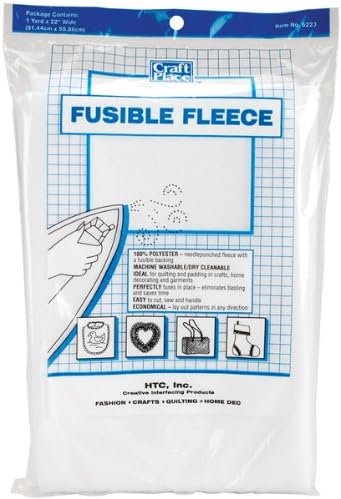 Fusible Fleece-White 36"X22" 1 pcs sku# 645583MA