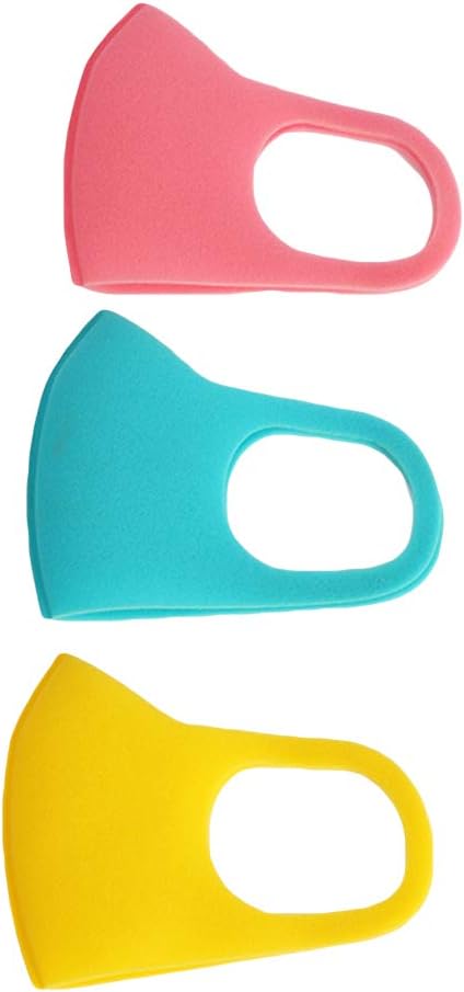 GwUzsfu 3Pcs/Set Kids Face Shield Anti Droplet PM2.5 Cotton Breathable Dust-Proof Face Mouth for Girls