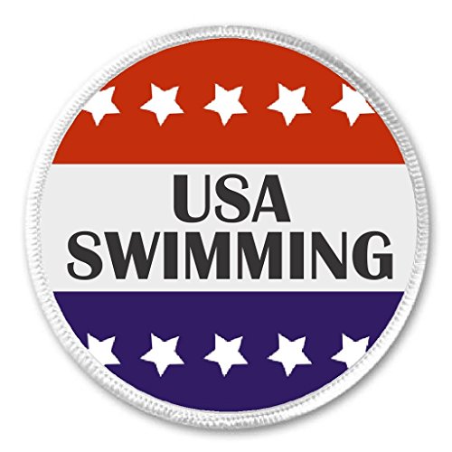 USA Swimming Red White Blue Stars 3" Sew On Patch