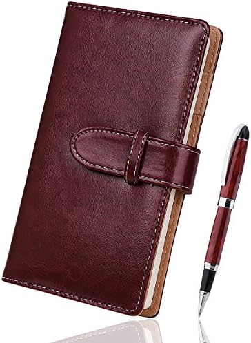 Journal Travel Diary with Quality Roller Pen 7 x 4Inches Best Gift for Art Sketchbook, Travel Diary & Notebooks to Write in (Brown)