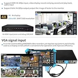 Henkion IP Camera Tester, 5.4inch 4K CCTV Tester,4K