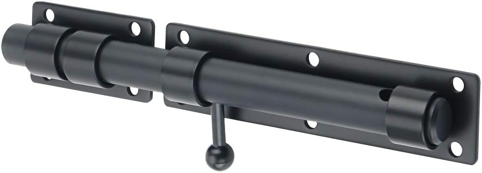Sayayo Heavy Duty Slide Gate Latch Bolt Safety Door Lock with Padlock Hole 230MM Length, 19MM Dia Bar