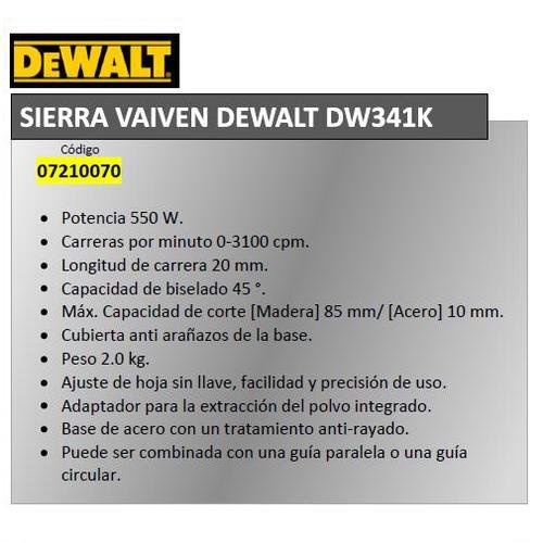 Sierra Vaiven Dewalt DW341K – Bild 3