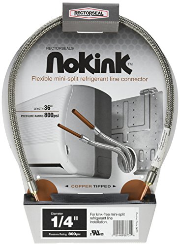 Rectorseal 66731 NoKink Flexible Refrigerant Line Connector, 1/4