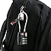 OULII TSA Approved Locks Security Luggage Locks Combination Padlocks 4-Pack 3-Digit Black