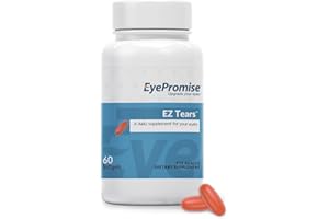 EyePromise EZ Tears Eye Vitamin - 60 Softgels, 30-Day Supply - Eye Supplement with Omega 3s, Primrose Oil & Turmeric Root Extract - Targets Eye Irritation, Dryness, Itchiness & Redness