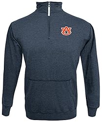NCAA Auburn Tigers Men's 1/4 Zip 50/50 Fleece