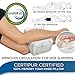 Memory Foam Orthopedic Pain Relief Knee Pillow by Lunavy Side Sleeper Pillow Best for Knee, Leg, Back and Spine Aligment CertiPUR-US Certified,(9.3 x 7.8 x 6.3 inches) White