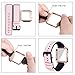 greatgo for Blaze Bands compatible Men&Women, 3 in 1 Replacement Adjustable Leather Wristband TPU Strap with Metal Case Rose Gold Frame Screen Protector Cover Accessory Set (Pink)