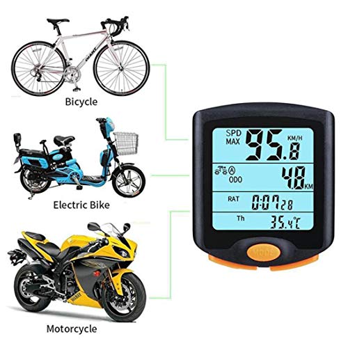 image for Quaanti Wireless Bike Cycling Bicycle Cycle Computer Odometer Speedome