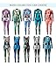 Women's Halloween Bodysuit Cosplay Costume Bone Print Skinny Jumpsuits Stretch Funny Adult Zipper Catsuit