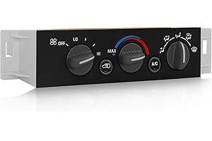 LUKYUCHA 599-007 AC Heater Climate Control Module Pannel Compatible with 1996-2000 Cadillac Chevrolet Chevy Tahoe GMC Yukon Suburban C1500 C2500 C3500 K1500 K2500 K3500 Without Rear Window Defogger