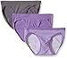 Hanes Ultimate Women's 3-Pack Cotton Stretch Bikini Panties, Assorted Q6, 7