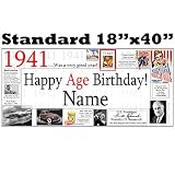 1941 79th Birthday Banner (Each) Customized by Partypro