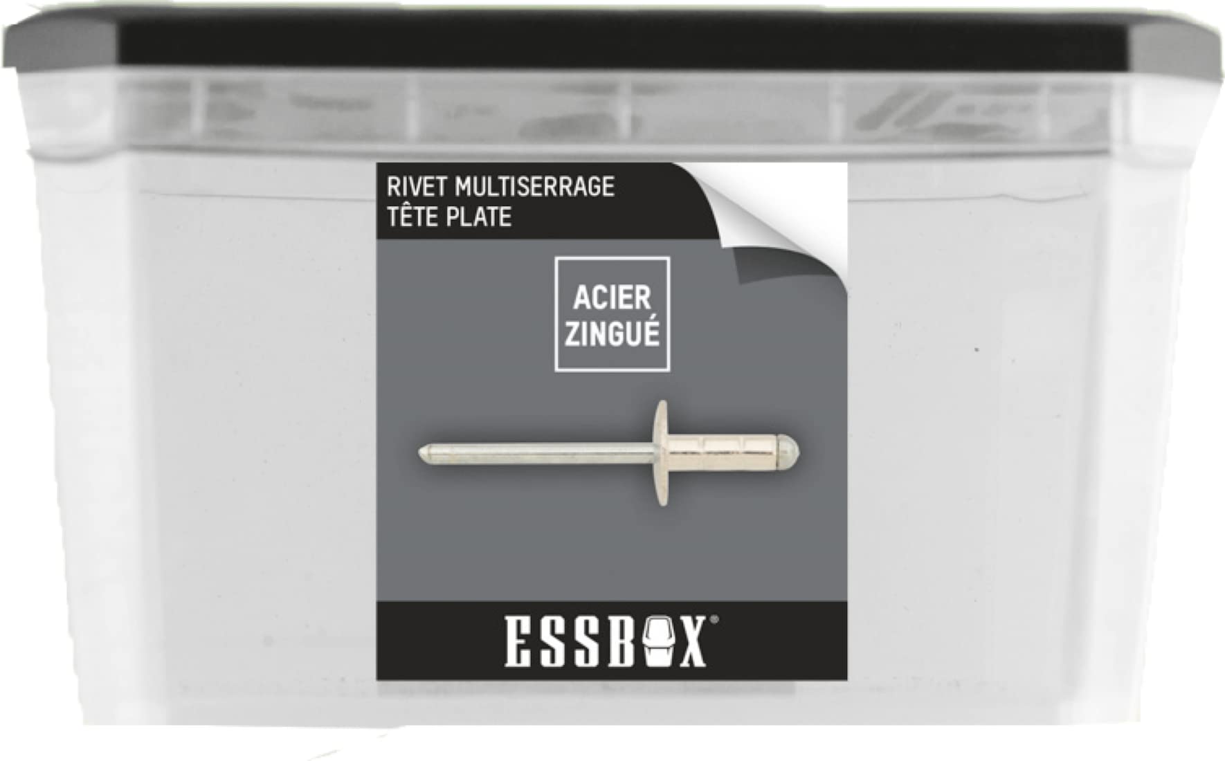 EX-9445524816 Standard Rivets - Aluminium/Steel - Large Head - Diameter 4.8 mm x 16 mm - Box of 250