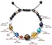 Fesciory Women Solar System Bracelet Universe Galaxy The Eight Planets Guardian Star Natural Stone Beads Bracelet Bangle Gifts