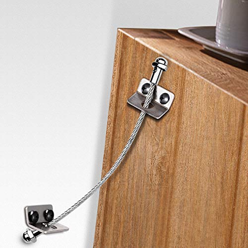 Anti Tip Strap Furniture Anchor Wall Stainless Steel Baby Proofing