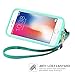 ZVE Wallet Case for Apple iPhone 8 Plus and iPhone 7 Plus, Zipper Wallet Case with Credit Card Holder Slot Handbag Purse Wrist Strap Print Case for Apple iPhone 8 Plus/7 Plus 5.5 inch - Diamond Title