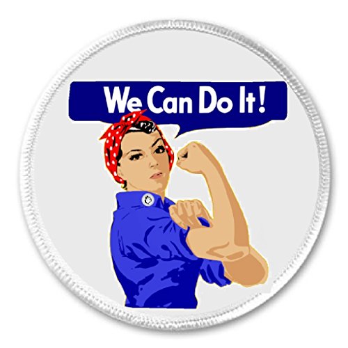 We Can Do It! Rosie the Riveter (White) 3" Sew On Patch