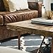 Niangua Furniture Rustic Coffee Table - Buckboard Red Oak - Metal Copper Pipe Legs - 48
