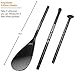 SUP Paddle - Carbon Fiber & Fiberglass Paddles - 3 Piece Adjustable Paddle Board Paddles - Carbon Fiber or Fiberglass Performance Blades with Lightweight Aluminum Shaft Stand-Up Paddles